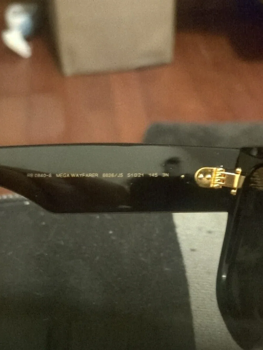 Ray-Ban Black Square Sunglasses with Dark Lenses